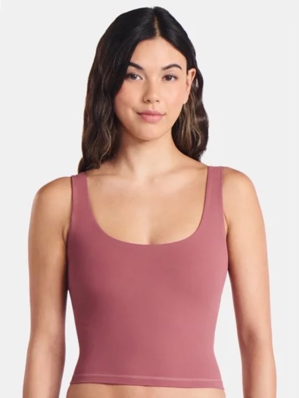 Avia SoftSculpt Longline UPF Moisture-Wicking Sports Bra XL 16-18 Wild Ginger